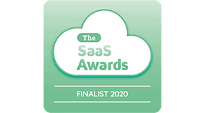 Badge for "the saas awards finalist 2020.