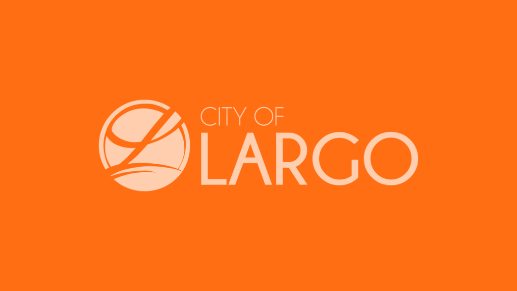 City of Largo Florida white logo