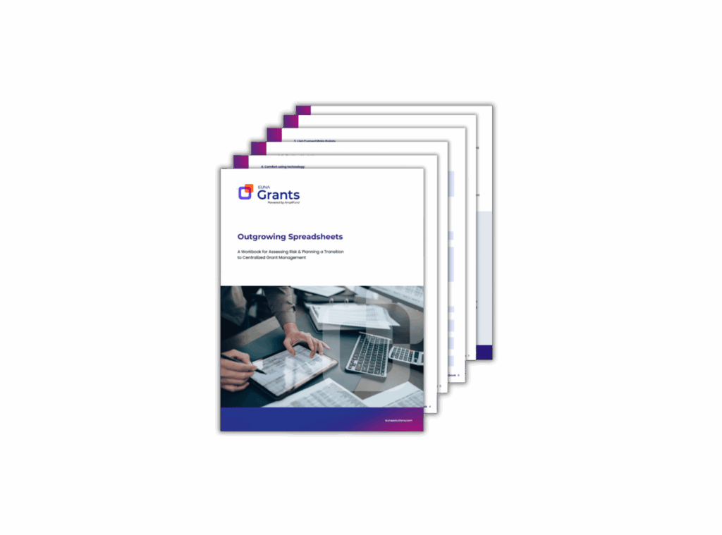 Euna Grants Powered by AmpliFund Outgrowing Spreadsheets Workbook for Grant managers