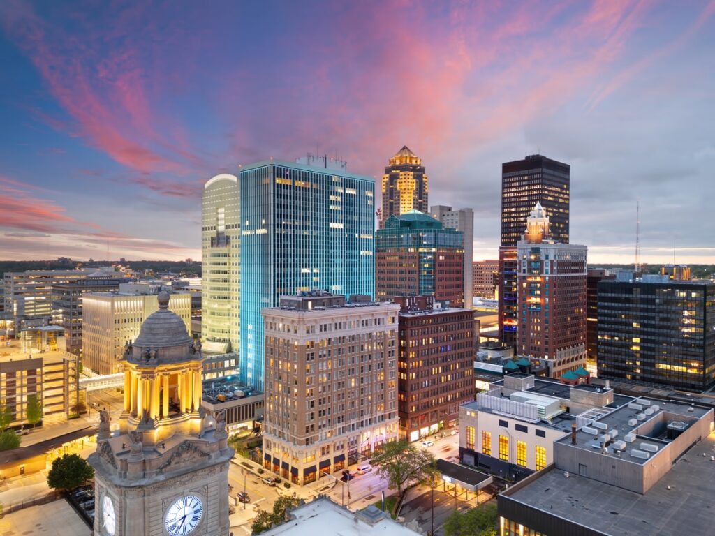downtown city overview where public sector is learning How to Create and Evaluate Effective Public Sector Kiosk RFPs