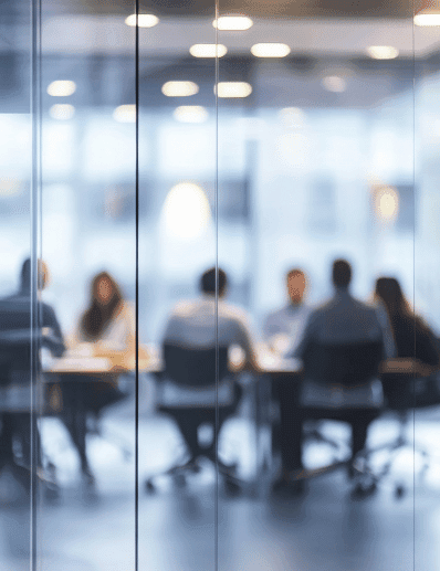 Office meeting in conference room