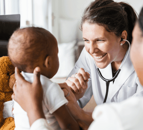doctor with infant patient