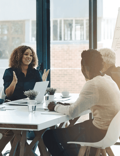 government employees in meeting