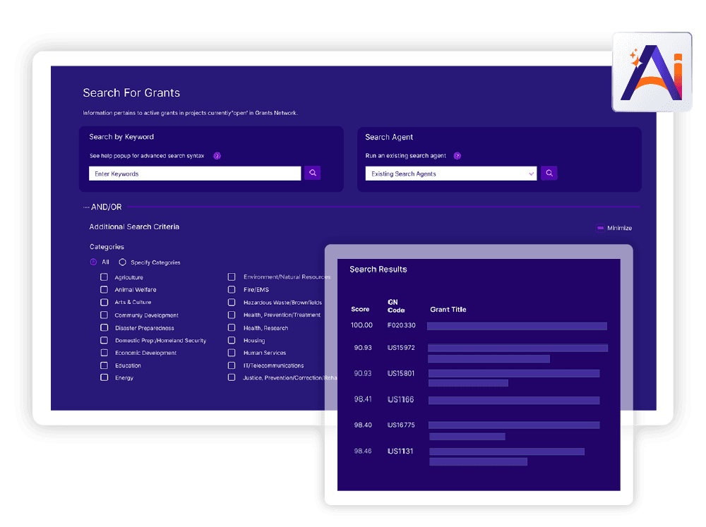 Euna Solutions Grants Research Module