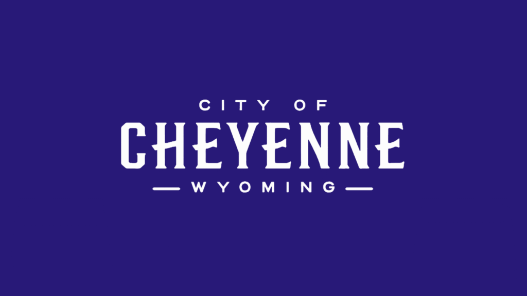 City of Cheyenne logo on indigo logo