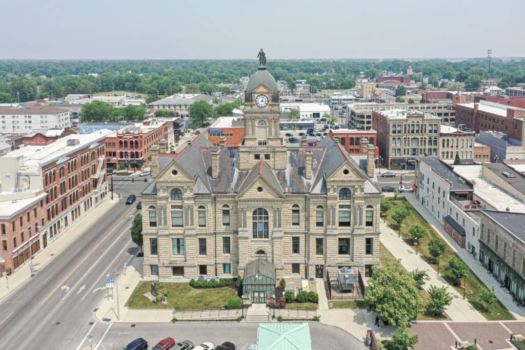 Local government arial view