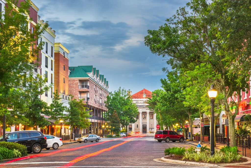 Florida town city street